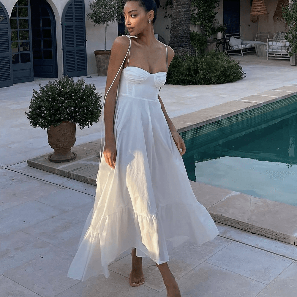Vestido Longo Branco Isabelle