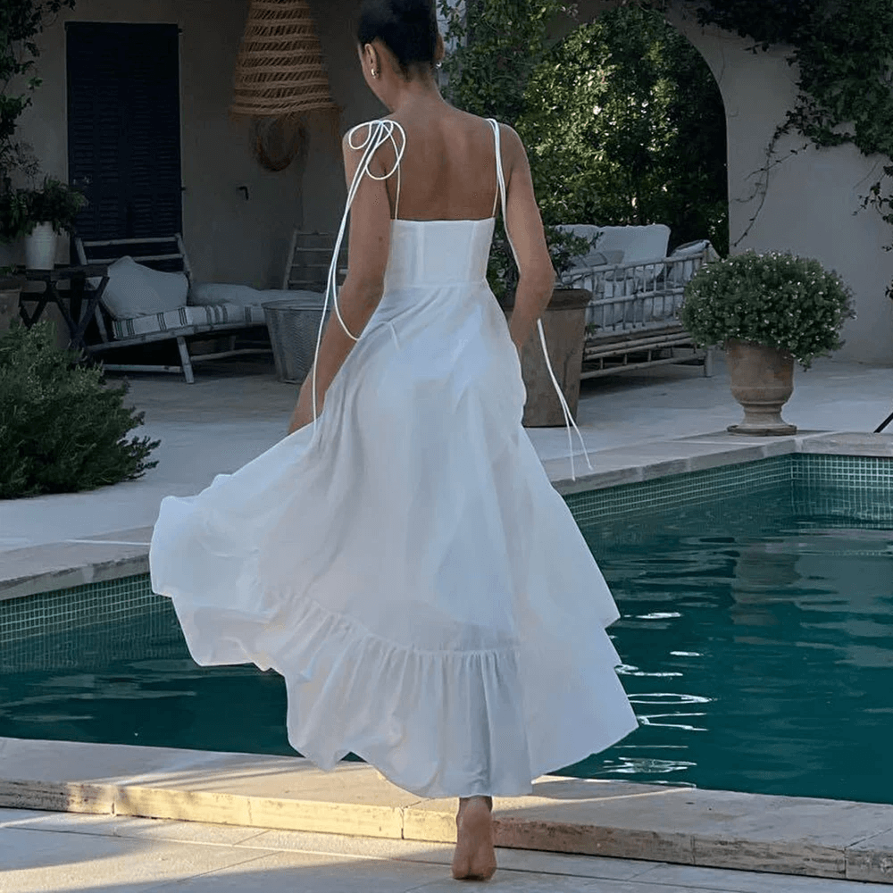 Vestido Longo Branco Isabelle